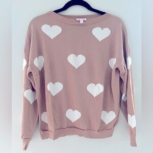 Pink Lily Full of Love Sweater | Tan | xsmall